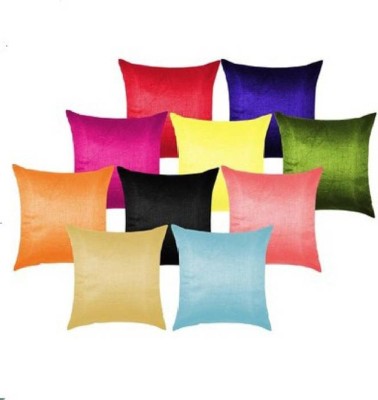 MS Enterprises Polyester Cushions Cover(Pack of 10, 40 cm*40 cm, Multicolor)