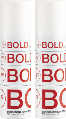 

W2 Bold Flaunt Deodorant Body spray set of 2 Deodorant Spray - For Men(300 ml, Pack of 2)