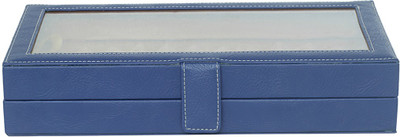 

Leatherworld 12 Compartments PU Pen Case(Blue)
