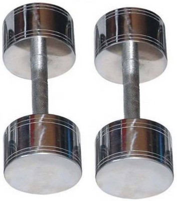 

Syndicate STEEL FIXED WEIGHT DUMBBELL 3 KG PAIR Fixed Weight Dumbbell(6 kg), Silver