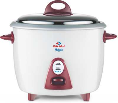 Bajaj Majesty New RCX 3 Electric Rice Cooker(1.5 L, White)