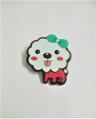 

Takabee by Shivani Dog Tic tac clip Hair Clip(White)