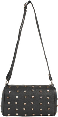 Govind Women Casual Black PU Sling Bag