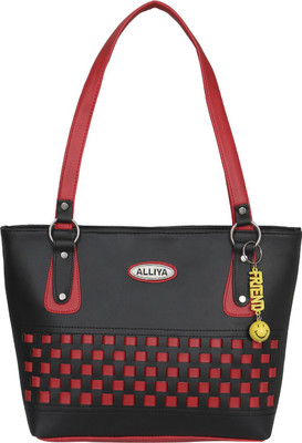 

Aliya Shoulder Bag(Red, Black), Black;red