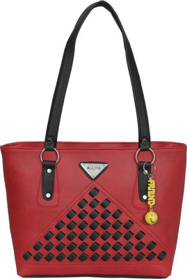 

Alliya Purse Shoulder Bag(Red, Black), Black;red