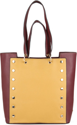 

SUGARUSH Tote(Yellow, Maroon), Maroon;yellow