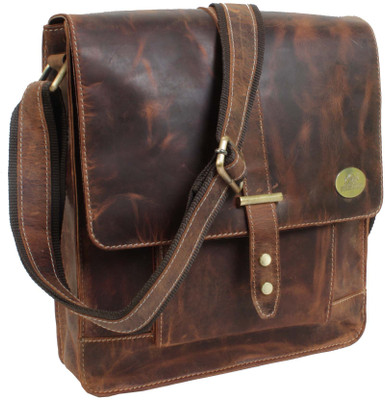 

Bull Kraft Messenger Bag(Brown)