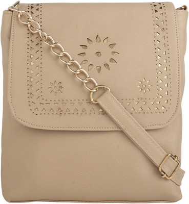 

REYAZ@JAIBUN Women Casual Beige PU Sling Bag