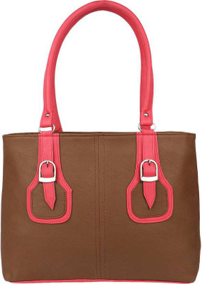 

STUFFLO Hand-held Bag(Brown, Pink)