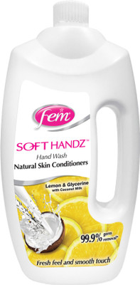 

Fem Soft Handz Lemon and Gycerine with Coconut Milk Hand Wash(900 ml)