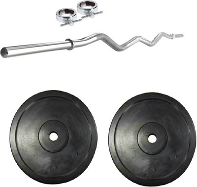 

Facto Power 3 Feet Curl Rod, Rod Locks (21 MM) and 5KG (2.5KG x 2) Weight Plates Home Gym Combo(0 - 20 kg)