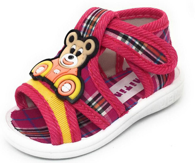 

TeeniTiny Boys & Girls Velcro Strappy Sandals(Pink