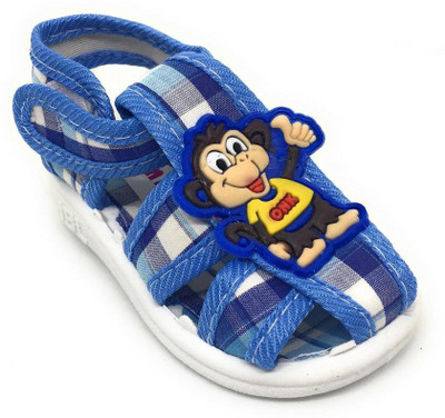 

TeeniTiny Boys & Girls Velcro Strappy Sandals(Blue