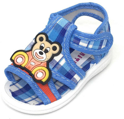 

TeeniTiny Boys & Girls Velcro Strappy Sandals(Blue