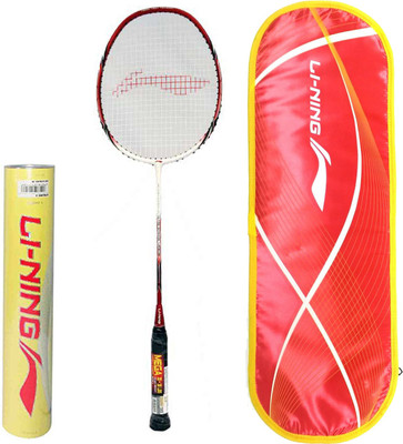 

Li-Ning Professional Badminton Combo (US908 High Tension Graphite Badminton Racquet + Champion Pro Feather Shuttlecock, Pack of 12) Badminton Kit
