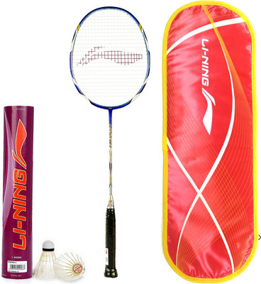 

Li-Ning Professional Badminton Combo (G-Tek 90II Badminton Racquet + Champ Feather Shuttlecock, Pack of 12) Badminton Kit
