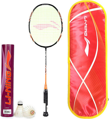 

Li-Ning Professional Badminton Combo (G-Tek 99 Power Badminton Racquet + Champ Feather Shuttlecock, Pack of 12) Badminton Kit