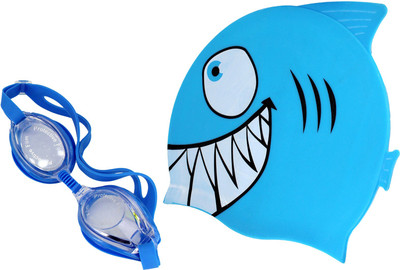 

Neska Moda Swimming Goggles,Silicon Cap Swimming Kit