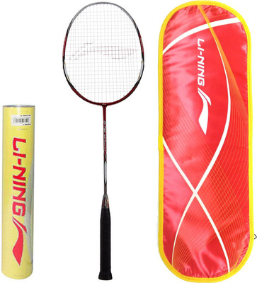 

Li-Ning Professional Badminton Combo (G-Tek 88II Muscle Badminton Racquet + Champion Pro Feather Shuttlecock, Pack of 12) Badminton Kit