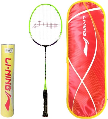 

Li-Ning Professional Badminton Combo (Turbo X-80 Badminton Racquet, Green + Champion Pro Feather Shuttlecock, Pack of 12) Badminton Kit