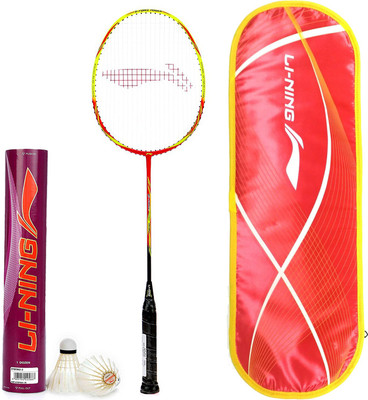 

Li-Ning Professional Badminton Combo (G-Force Power 1900I Badminton Racquet + Champ Feather Shuttlecock, Pack of 12) Badminton Kit