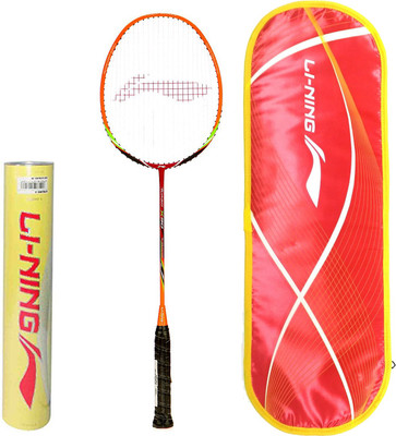 

Li-Ning Professional Badminton Combo (Turbo X-90 Badminton Racquet, Orange + Champion Pro Feather Shuttlecock, Pack of 12) Badminton Kit