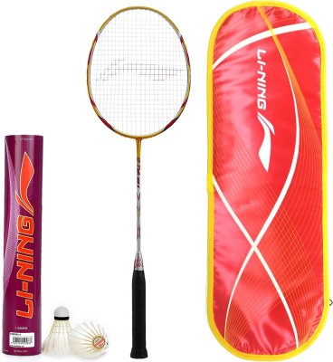 

Li-Ning Professional Badminton Combo (G-Tek 98II Badminton Racquet + Champ Feather Shuttlecock, Pack of 12) Badminton Kit