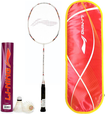 

Li-Ning Professional Badminton Combo (G-Tek 58II Badminton Racquet + Champ Feather Shuttlecock, Pack of 12) Badminton Kit