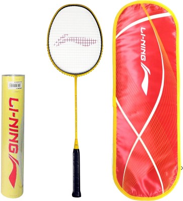 

Li-Ning Professional Badminton Combo (Super Series 99 Plus Badminton Racquet, Lime + Champion Pro Feather Shuttlecock, Pack of 12) Badminton Kit