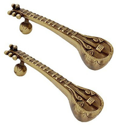 

Shaks Traders DECORATIVE SITAR Design 10 INCH Stainless Steel Cabinet/Draw Pull(Gold Pack of 2)