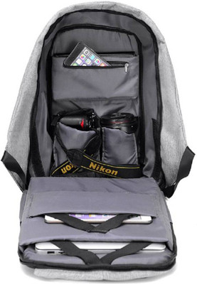 

ShopyBucket 15.6 inch Laptop Backpack(Multicolor), Grey