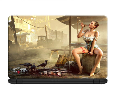 

100yellow The Witcher 3: Wild Hunt Gaming Laptop Skin Decal 15.6 Inch for Dell HP Acer Asus Lenovo PVC Vinyl Laptop Decal 15.6
