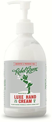 

Rebel Green Luxe Hand Cream Moisturizer Natural Hand Lotion With Shea Butter For Dry Hands Unscented(473.18 ml)
