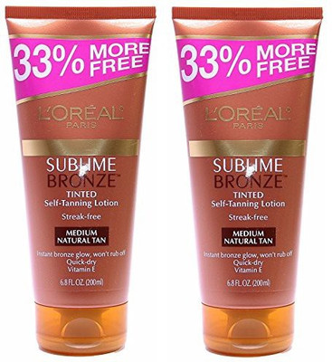 

Lrealparis Loreal Sublime Bronze Tinted SelfTanning Lotion Medium Natural Tan(147.87 ml)