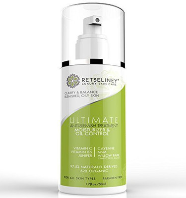 

Retseliney AcneTreatment OilControl Moisturizer Cream With 2% Salicylic Acid And Vitamin C(50 ml)