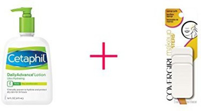 

Shell Products 2 Of Cetaphil Dailyadvance Ultra Hydrating Skin Lotion And Covergirl Makeup Masters Sponge Puffs Bundle(47 ml)