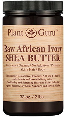 

Plant Guru Shea Butter Raw Unrefined 100% Pure Natural Organic Ivory Grade Diy Body Butters Lotion Cream(946.36 ml)