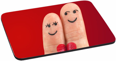 

PRINTHUBS love printed mouse pad multicolor Mousepad(Multicolor)