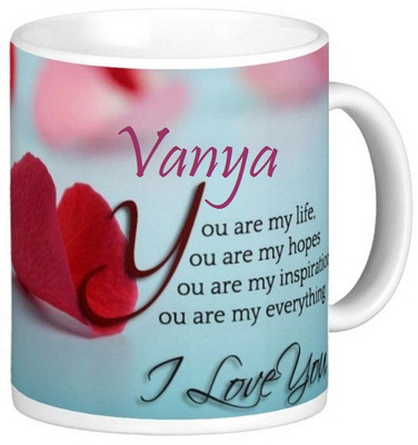 

Exoctic Silver Vanya Love Romantic Valentine Quotes 006 Ceramic Mug(330 ml), Multicolor