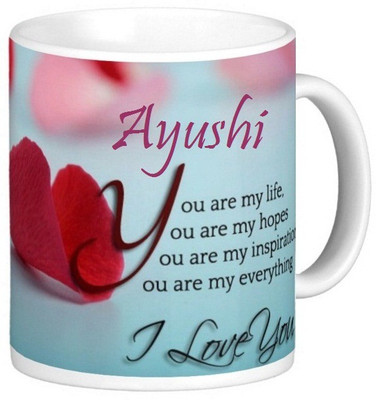 

Exoctic Silver Ayushi Love Romantic Valentine Quotes 006 Ceramic Mug(330 ml), Multicolor