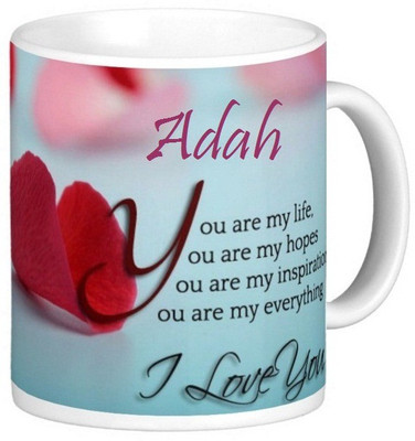 

Exoctic Silver Adah Love Romantic Valentine Quotes 006 Ceramic Mug(330 ml), Multicolor