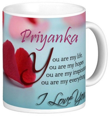 

Exoctic Silver Priyanka Love Romantic Valentine Quotes 006 Ceramic Mug(330 ml), Multicolor