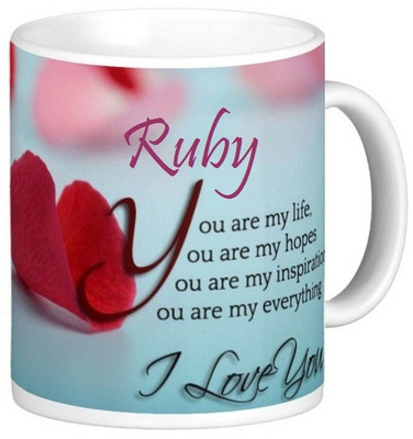 

Exoctic Silver Ruby Love Romantic Valentine Quotes 006 Ceramic Mug(330 ml), Multicolor