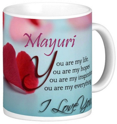 

Exoctic Silver Mayuri Love Romantic Valentine Quotes 006 Ceramic Mug(330 ml), Multicolor
