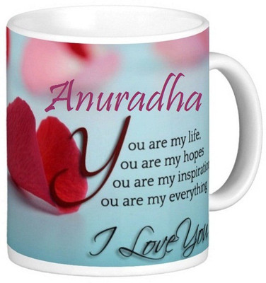 

Exoctic Silver Anuradha Love Romantic Valentine Quotes 006 Ceramic Mug(330 ml), Multicolor