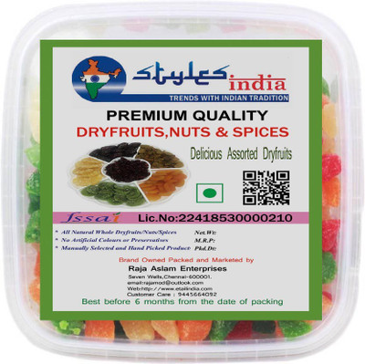 

Stylesindia Dried Tropical fruit Mix Assorted Fruit(250 g, Pouch)