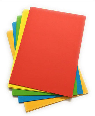 

SpecialMe Merakii Premium Canvas like Textured colored papers for art and craft. 240gsm. pack of 10 sheets Unruled A4 Canvas Paper(Set of 1, Sun Gold Yellow, Tokyo Rose Red, Turquoise Blue, Bright Green, Lemon Yellow)