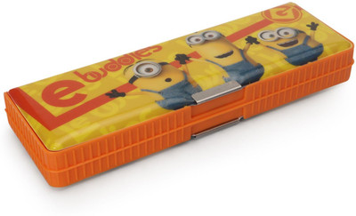 Minion MBE-MIN230 Cartoon Character Art Plastic Pencil Box(Set of 1, Yellow)