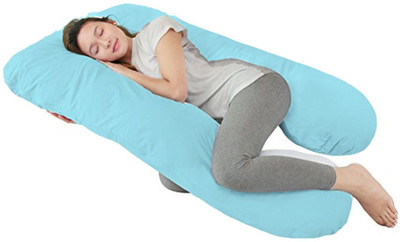 

JaipurLinen Solid Plain Pregnancy Pillow Pack of 1(Sky Blue)