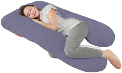 

JaipurLinen Solid Plain Pregnancy Pillow Pack of 1(Dark Blue)